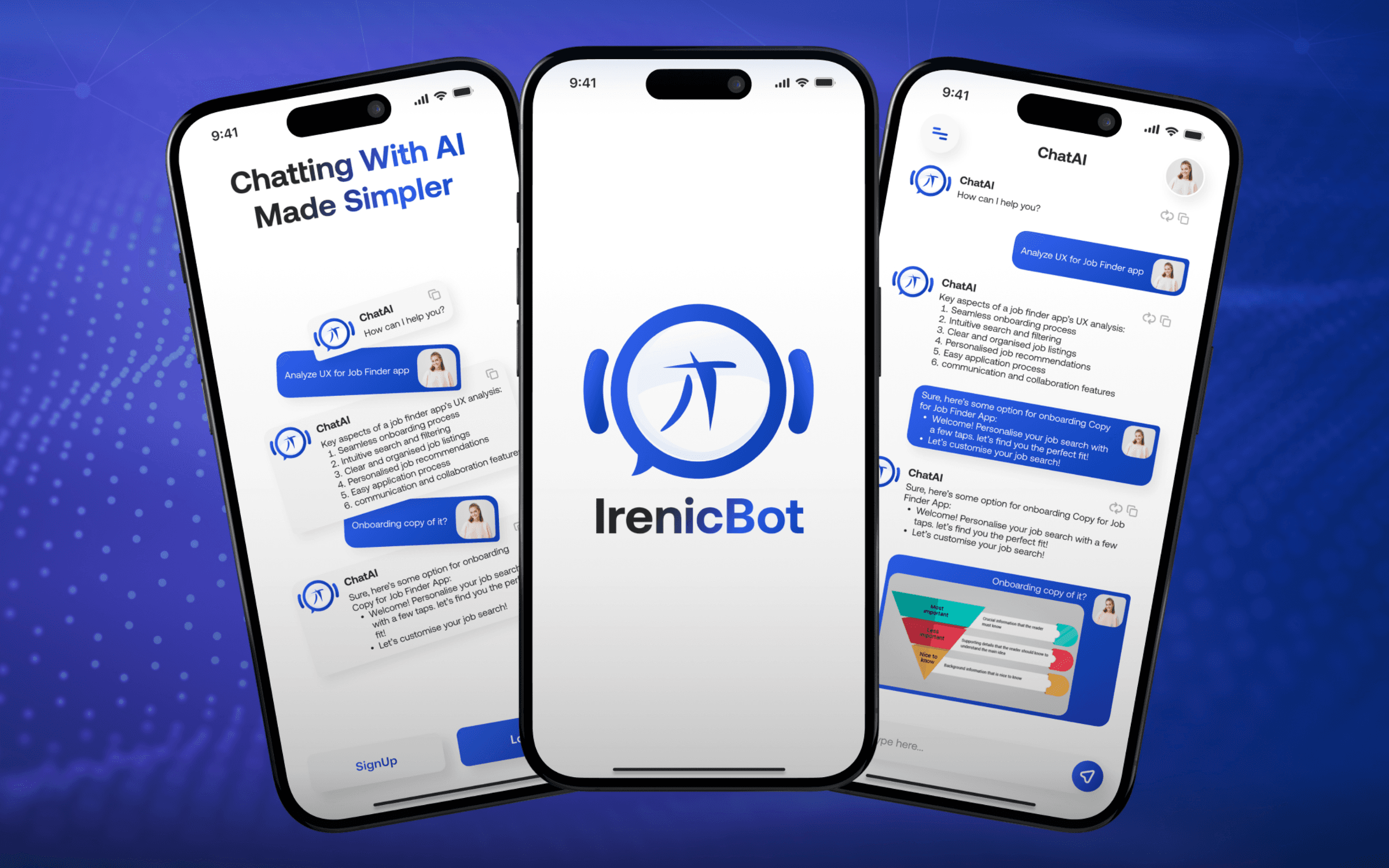 IrenicBot Gemini conversational AI by IrenicTech, multimodal chat product