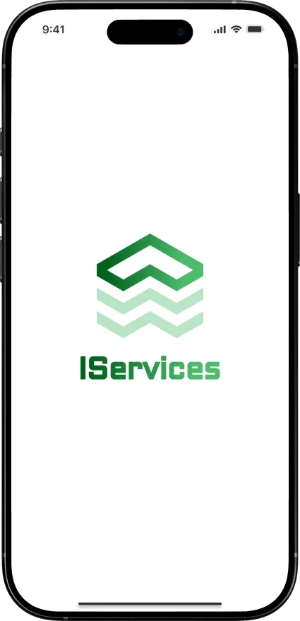 IServices marketplace app: home with productised service categories
